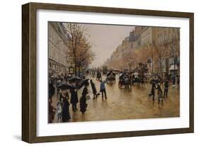 View of Boulevards-Jean Béraud-Framed Giclee Print