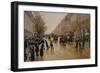 View of Boulevards-Jean Béraud-Framed Giclee Print