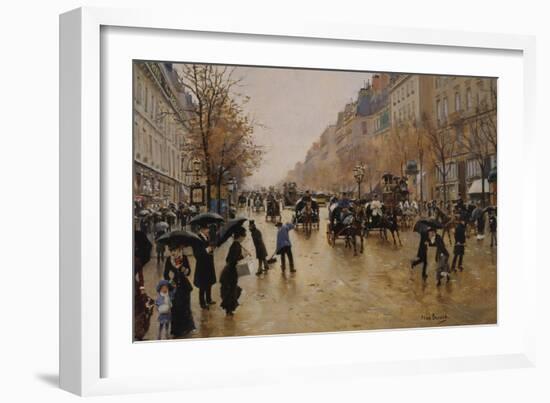 View of Boulevards-Jean Béraud-Framed Giclee Print