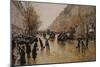 View of Boulevards-Jean Béraud-Mounted Giclee Print