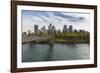 View of Bow River and Downtown from Sunnyside Bank Park, Calgary, Alberta, Canada, North America-Frank Fell-Framed Photographic Print