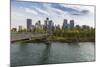 View of Bow River and Downtown from Sunnyside Bank Park, Calgary, Alberta, Canada, North America-Frank Fell-Mounted Photographic Print