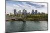 View of Bow River and Downtown from Sunnyside Bank Park, Calgary, Alberta, Canada, North America-Frank Fell-Mounted Photographic Print