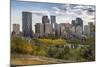 View of Bow River and Downtown from Sunnyside Bank Park, Calgary, Alberta, Canada, North America-Frank Fell-Mounted Photographic Print