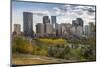 View of Bow River and Downtown from Sunnyside Bank Park, Calgary, Alberta, Canada, North America-Frank Fell-Mounted Photographic Print