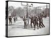 View of Boys Playing Basketball on a Court at Tompkins Square Park on Arbor Day, New York, 1904-Byron Company-Stretched Canvas