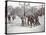 View of Boys Playing Basketball on a Court at Tompkins Square Park on Arbor Day, New York, 1904-Byron Company-Stretched Canvas