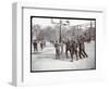 View of Boys Playing Basketball on a Court at Tompkins Square Park on Arbor Day, New York, 1904-Byron Company-Framed Giclee Print