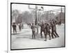 View of Boys Playing Basketball on a Court at Tompkins Square Park on Arbor Day, New York, 1904-Byron Company-Framed Giclee Print