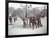 View of Boys Playing Basketball on a Court at Tompkins Square Park on Arbor Day, New York, 1904-Byron Company-Framed Giclee Print