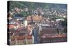 View of Brasov, Transylvania, Romania, Europe-Ian Trower-Stretched Canvas