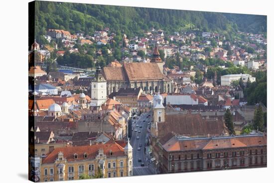 View of Brasov, Transylvania, Romania, Europe-Ian Trower-Stretched Canvas