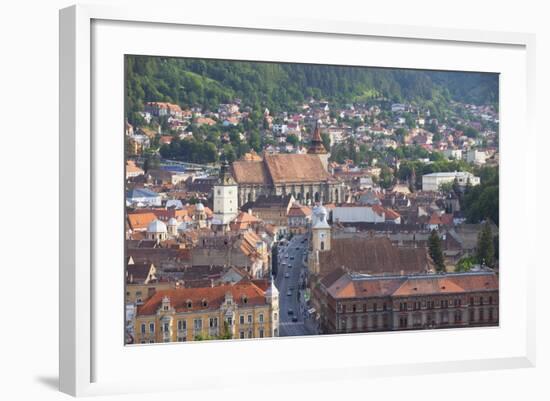 View of Brasov, Transylvania, Romania, Europe-Ian Trower-Framed Photographic Print