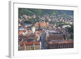 View of Brasov, Transylvania, Romania, Europe-Ian Trower-Framed Photographic Print