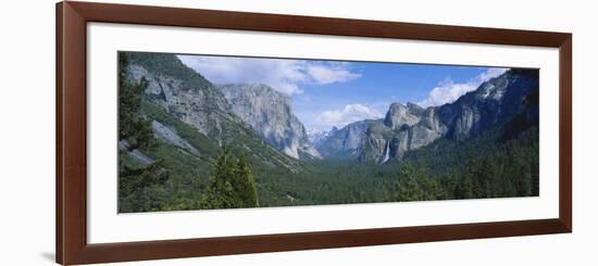 View of Bridal Veil Falls at Yosemite Valley, Yosemite National Park, California, USA-Paul Souders-Framed Photographic Print