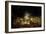 View of Bridge at Carraja with Fireworks for Celebration of St John Baptist-null-Framed Giclee Print