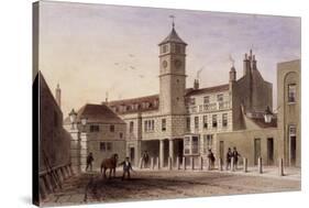 View of Bridge House in Bridge Yard, Tooley Street, Bermondsey, London, 1846-Thomas Hosmer Shepherd-Stretched Canvas