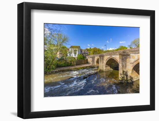 View of bridge over the Derwent River in Matlock Town, Derbyshire, England, United Kingdom, Europe-Frank Fell-Framed Premium Photographic Print