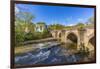 View of bridge over the Derwent River in Matlock Town, Derbyshire, England, United Kingdom, Europe-Frank Fell-Framed Photographic Print