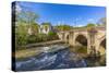 View of bridge over the Derwent River in Matlock Town, Derbyshire, England, United Kingdom, Europe-Frank Fell-Stretched Canvas