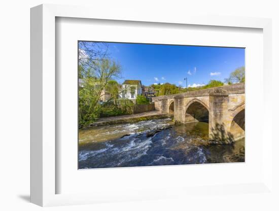 View of bridge over the Derwent River in Matlock Town, Derbyshire, England, United Kingdom, Europe-Frank Fell-Framed Photographic Print