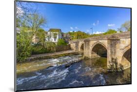 View of bridge over the Derwent River in Matlock Town, Derbyshire, England, United Kingdom, Europe-Frank Fell-Mounted Photographic Print