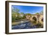 View of bridge over the Derwent River in Matlock Town, Derbyshire, England, United Kingdom, Europe-Frank Fell-Framed Photographic Print