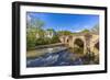 View of bridge over the Derwent River in Matlock Town, Derbyshire, England, United Kingdom, Europe-Frank Fell-Framed Photographic Print