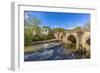 View of bridge over the Derwent River in Matlock Town, Derbyshire, England, United Kingdom, Europe-Frank Fell-Framed Photographic Print