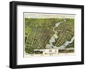 View of Bridgeport, Connecticut, 1875-O^H^ Bailey-Framed Giclee Print