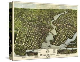 View of Bridgeport, Connecticut, 1875-O^H^ Bailey-Stretched Canvas