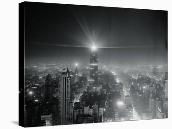 View of Brightest Continuous Manmade Source of Light-Sam Goldstein-Stretched Canvas