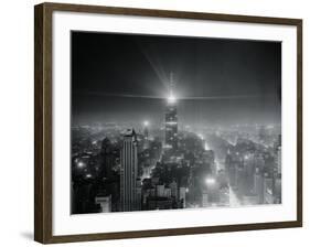 View of Brightest Continuous Manmade Source of Light-Sam Goldstein-Framed Photographic Print