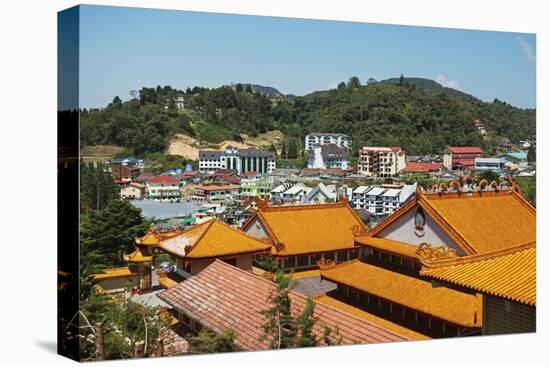 View of Brinchang Town and Chinese Temple, Cameron Highlands, Pahang, Malaysia, Asia-Jochen Schlenker-Stretched Canvas