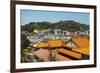 View of Brinchang Town and Chinese Temple, Cameron Highlands, Pahang, Malaysia, Asia-Jochen Schlenker-Framed Photographic Print