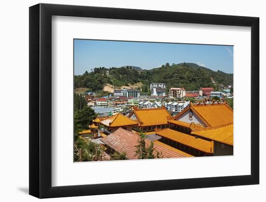 View of Brinchang Town and Chinese Temple, Cameron Highlands, Pahang, Malaysia, Asia-Jochen Schlenker-Framed Photographic Print