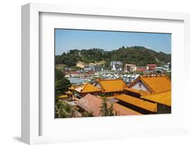 View of Brinchang Town and Chinese Temple, Cameron Highlands, Pahang, Malaysia, Asia-Jochen Schlenker-Framed Photographic Print