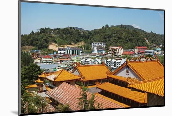 View of Brinchang Town and Chinese Temple, Cameron Highlands, Pahang, Malaysia, Asia-Jochen Schlenker-Mounted Photographic Print