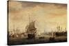 View of Bristol Dock and Quay, 1787-Thomas Whitcombe-Stretched Canvas