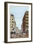 View Of Broadway And Maiden Lane, New York City-null-Framed Art Print