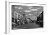 View of Broadway - Idaho Falls, ID-Lantern Press-Framed Art Print