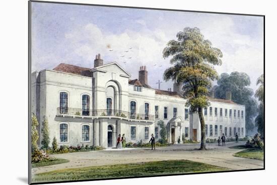 View of Brompton Lodge, Kensington, London, 1857-Thomas Hosmer Shepherd-Mounted Giclee Print