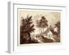 View of Brook Green, Hammersmith, London, C1820-EB-Framed Giclee Print