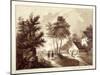 View of Brook Green, Hammersmith, London, C1820-EB-Mounted Giclee Print