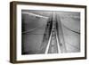 View of Brooklyn Bridge from Bridge Tower, New York-null-Framed Photographic Print