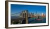 View of Brooklyn Bridge, New York City, New York State, USA-null-Framed Photographic Print