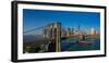 View of Brooklyn Bridge, New York City, New York State, USA-null-Framed Photographic Print
