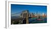 View of Brooklyn Bridge, New York City, New York State, USA-null-Framed Photographic Print