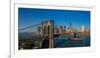 View of Brooklyn Bridge, New York City, New York State, USA-null-Framed Photographic Print