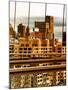 View of Brooklyn Bridge of the Watchtower Building at Sunset-Philippe Hugonnard-Mounted Photographic Print